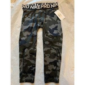Nike Men's Pro Camo Compression 3/4 Tights